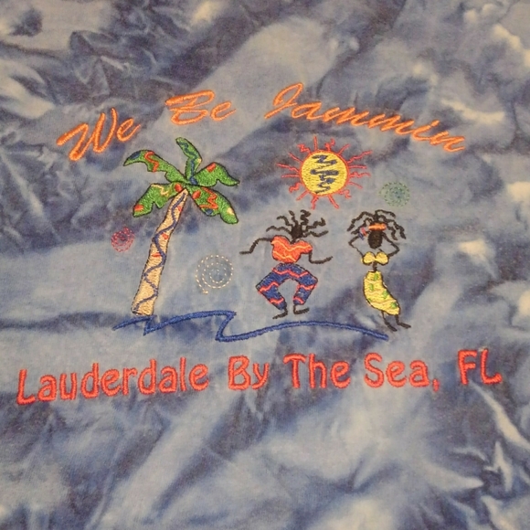 🌴🏖️🌞 We Be Jammin Shirt Tie-dye Ft Lauderdale - Picture 4 of 12